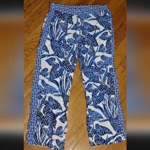 Tommy Bahama Blue and White Patterned Pants